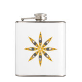 Kayak Flower Heupfles (Voorkant)