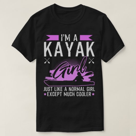 Kayak Girl Funny Kayaking Gift T-shirt (Design voorkant)