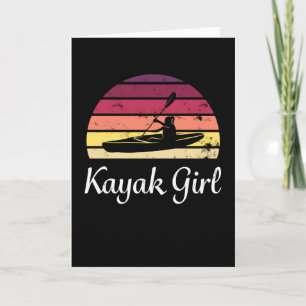 Kayak Girl - Gift for Kayaking Women Kaart