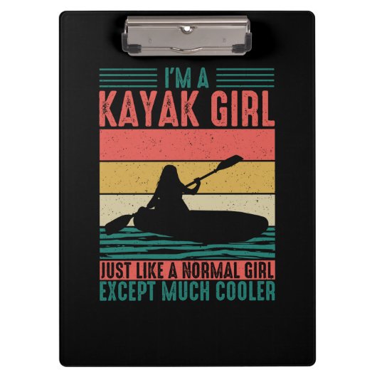 Kayak Girl, maar koeler Klembord (Voorkant)