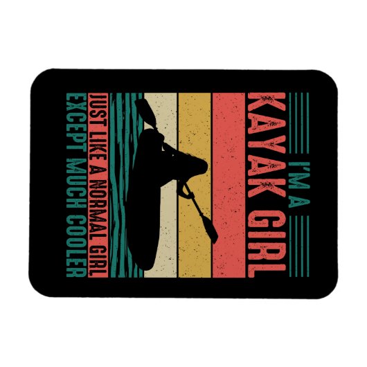 Kayak Girl, maar koeler Magneet (Horizontaal)