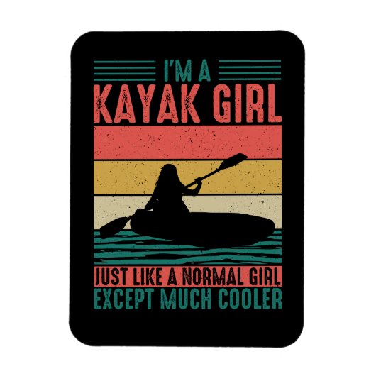Kayak Girl, maar koeler Magneet (Verticaal)