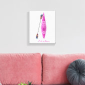 Kayak Girl Stretched Canvas Afdrukken (Insitu (Woonkamer))