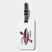 Kayak Hawaii Flag Bagagelabel (Voorkant verticaal)