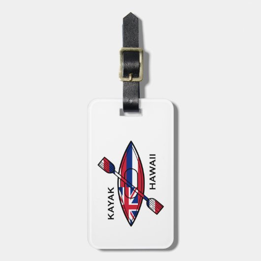 Kayak Hawaii Flag Bagagelabel (Voorkant verticaal)