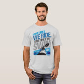 Kayak Hipster - Soms zwemmen we Surf Shirt (Voorkant volledig)