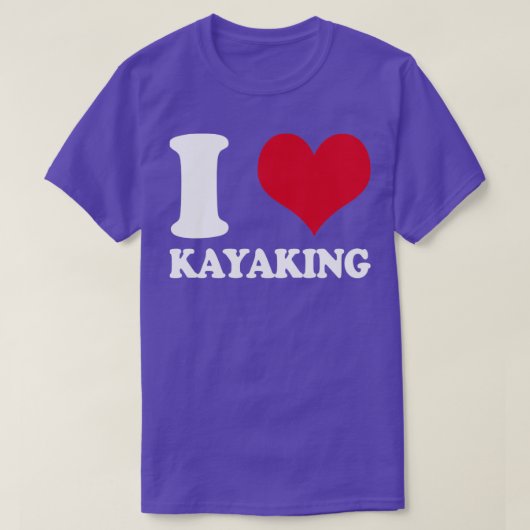 Kayak I Love Kayaking Kayaker T-shirt (Design voorkant)