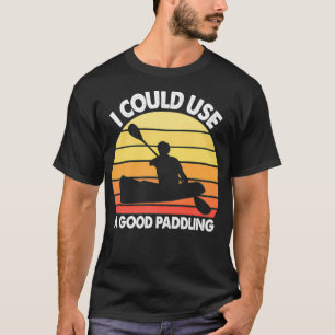 Kayak ik kan een goed paddling-grappige Kayaking Q T-shirt