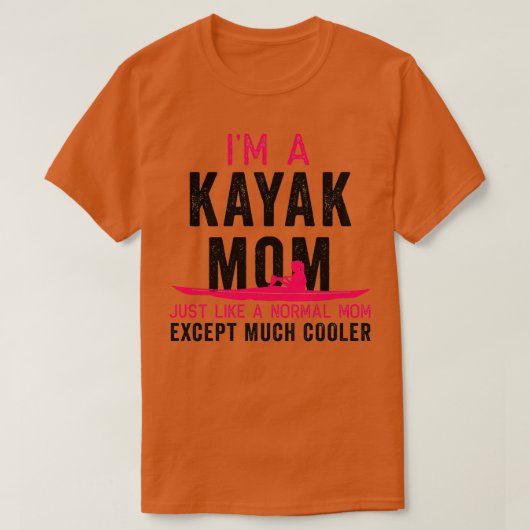 Kayak Im A Kayak Mam Pink Gift Kayaking Dark T-shirt (Design voorkant)