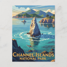 Kayak in Channel Islands National Park Briefkaart
