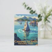 Kayak in Channel Islands National Park Briefkaart (Staand voorkant)