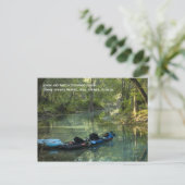 Kayak in het Briefkaart van het voorjaar (Staand voorkant)