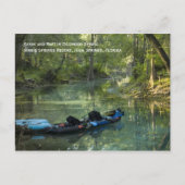 Kayak in het Briefkaart van het voorjaar (Voorkant)