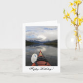 Kayak Journey Happy Birthday Kaart (Gele Bloem)