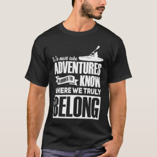 Kayak kano roeien peddelen kayak sport t-shirt