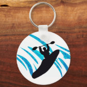 Kayak Kayaker Kayaking Sleutelhanger (Voorkant)