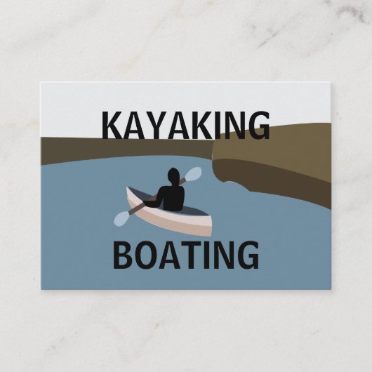 Kayak Kayakken Boottocht Visitekaartje (Voorkant)