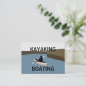 Kayak Kayakken Boottocht Visitekaartje (Staand voorkant)