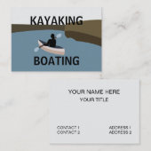 Kayak Kayakken Boottocht Visitekaartje (Voorkant / Achterkant)