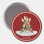 Kayak-kerstboom kayaks paddles gepersonaliseerd magneet (Voorkant / Achterkant)