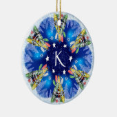 Kayak kerstboom keramisch ornament (Rechts)