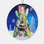 Kayak kerstboom keramisch ornament (Links)