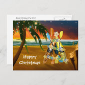 Kayak kerstboom - Tropisch Feestdagenkaart (Voorkant / Achterkant)