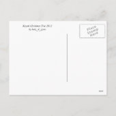 Kayak kerstboom - Tropisch Feestdagenkaart (Achterkant)