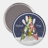 Kayak kerstboomwinterkajakpaddling magneet (Voorkant / Achterkant)