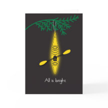 Kayak kerstkaart "Alles is helder"