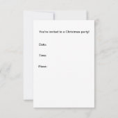 Kayak kerstkaart "Laat het sneeuwen!" uitnodiging (Achterkant)