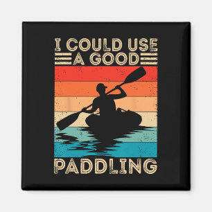 Kayak liefhebber Goed peddelen Kayaking Expert Kay Magneet