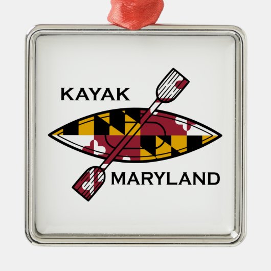 Kayak Maryland Metalen Ornament (Voorkant)