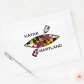 Kayak Maryland Rechthoekige Sticker (Envelop)