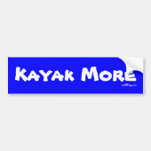 KAYAK MEER Bumpersticker (Voorkant)