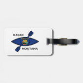 Kayak Montana Flag Bagagelabel (Achterkant horizontaal)