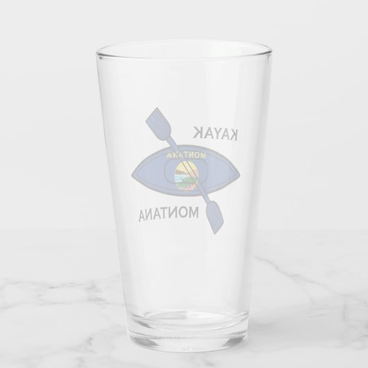 Kayak Montana Flag Glas (Achterkant)