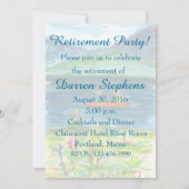 Kayak Mountain Lake Uitnodiging voor het Retiremen (Achterkant)