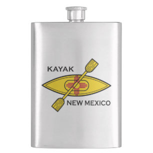 Kayak New Mexico Flag Flacon