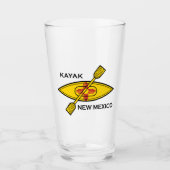 Kayak New Mexico Flag Glas (Voorkant)
