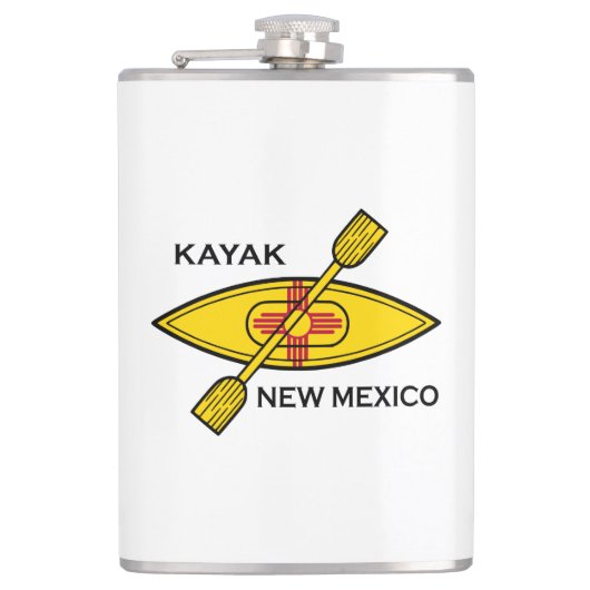 Kayak New Mexico Flag Heupfles (Voorkant)