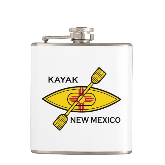 Kayak New Mexico Flag Heupfles (Voorkant)