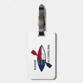 Kayak North Carolina Flag Bagagelabel (Achterkant verticaal)