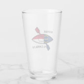 Kayak North Carolina Flag Glas (Achterkant)