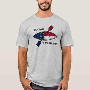 Kayak North Carolina Flag T-shirt