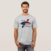 Kayak North Carolina Flag T-shirt (Voorkant volledig)