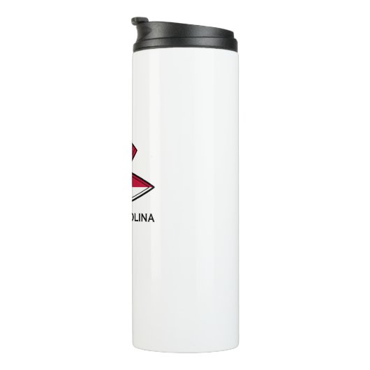 Kayak North Carolina Flag Thermosbeker (Geroteerd rechts)