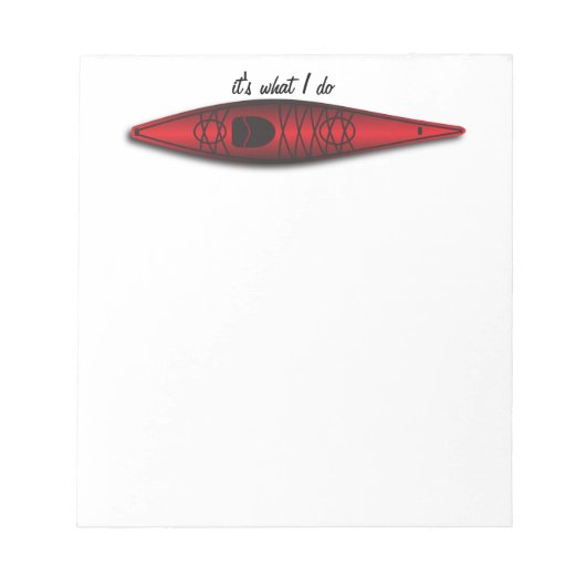 Kayak notitieblok (Voorkant)