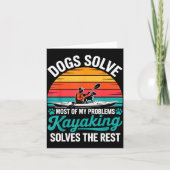 Kayak Novelty For Men Women Kayaker Kayaking Kayak Kaart (Voorkant)