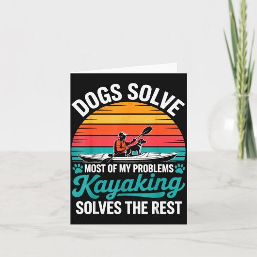 Kayak Novelty For Men Women Kayaker Kayaking Kayak Kaart (Voorkant)